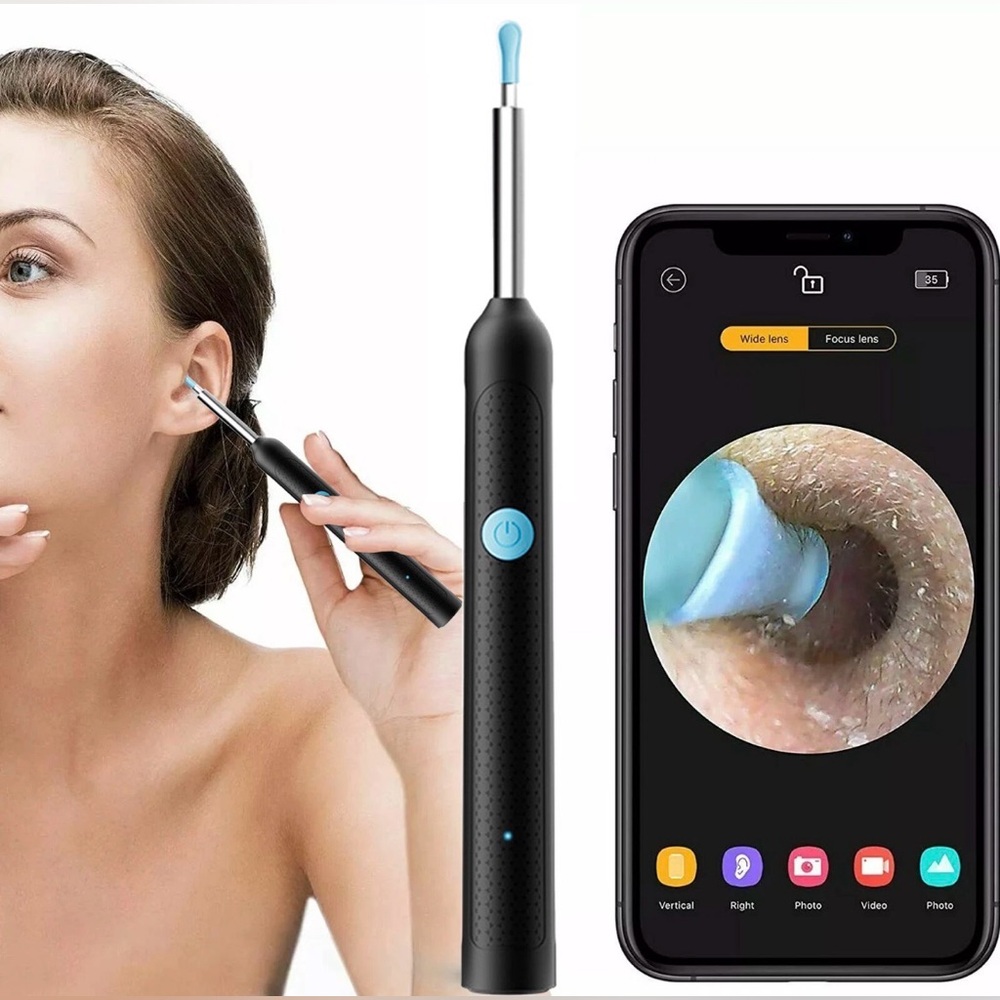 Black Wireless Earwax Removal Tool